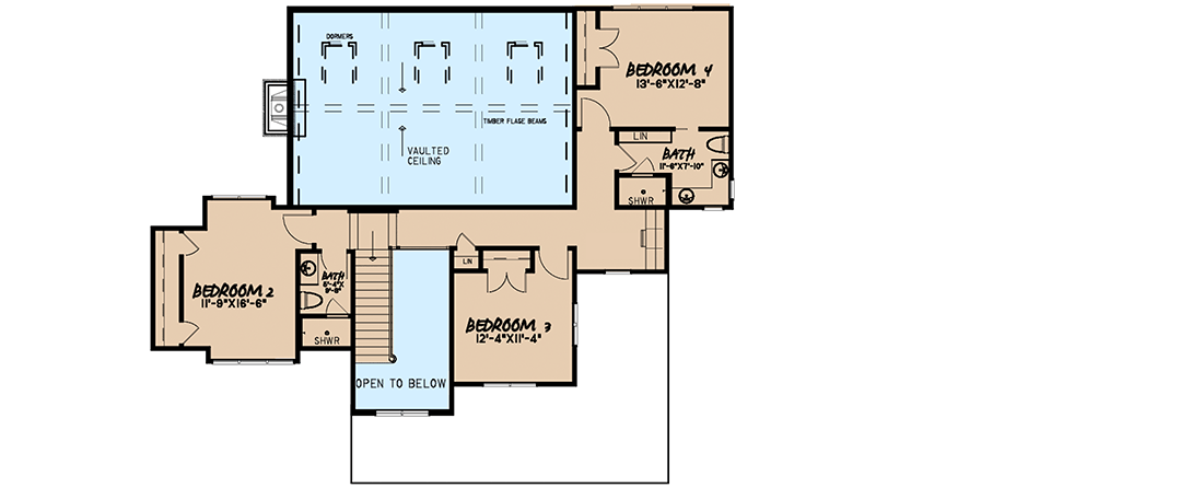 Plan 70619MK: Breathtaking Two-Story Farmhouse with Detached 3-Car Garage - Floor Plan - 2nd Floor - Country, Farmhouse, Modern Farmhouse, Traditional
