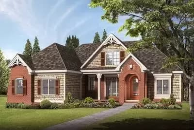 Cost-to-Build Report for Plan 710141BTZ: Brick and Wood House Plan with ...
