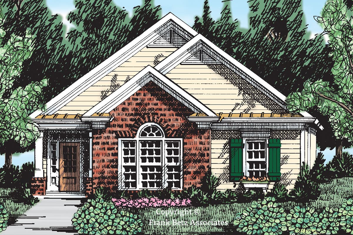 Plan 710142BTZ: Timeless Cottage with 2- or 3-Bed Flexibility - Image #11 - Cottage, Country, Craftsman, Traditional