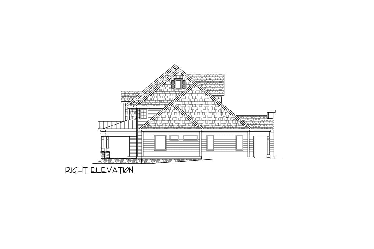 Plan 360027DK: Engaging 4-Bed Traditional Plan with Side-Entry Garage - Image #4 - Craftsman, Farmhouse, Traditional