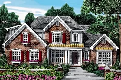 4-Bed House Plan with Vaulted Grand Room