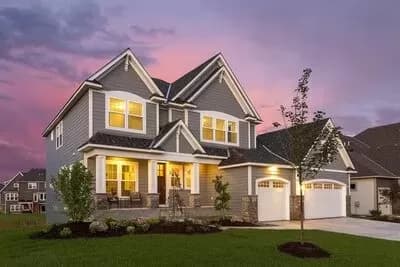 Comfortable New American House Plan with Second-Level Master