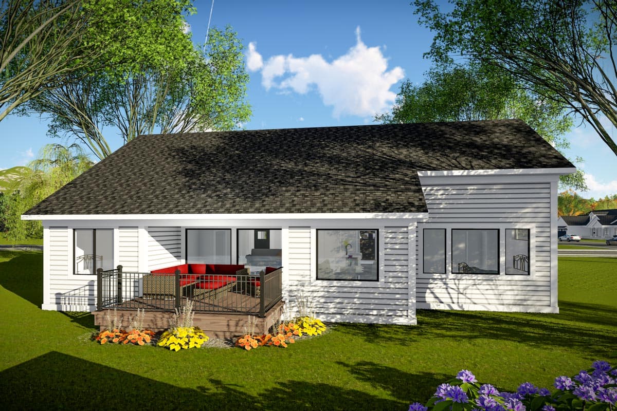 Plan 890103AH: Split Bedroom New American Ranch Home Plan - 1837 Sq Ft - Image #41 - Craftsman, New American, Ranch