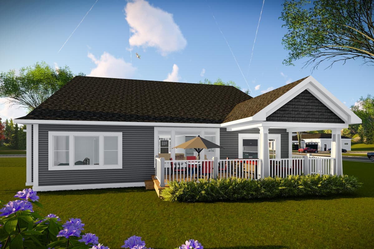 Plan 890107AH: One-Level Traditional House Plan with Split Beds - 2005 Sq FT - Image #37 - Craftsman, Mountain, New American, Northwest, Ranch, Traditional