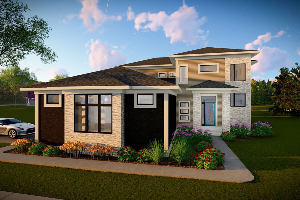 Plan 890113AH: Modern Prairie House Plan with Laundry on Both Floors - Image #36 - Contemporary, Modern, Prairie