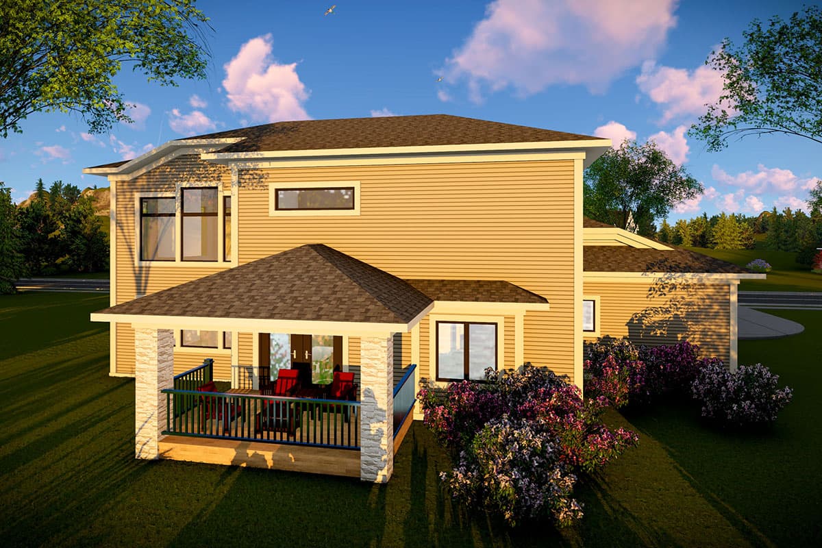 Plan 890113AH: Modern Prairie House Plan with Laundry on Both Floors - Image #37 - Contemporary, Modern, Prairie