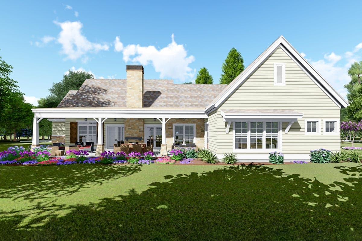 Plan 64469SC: Rugged Modern Farmhouse with Bonus Room - Image #4 - Country, Craftsman, Farmhouse, Hill Country, Modern Farmhouse, Mountain, Ranch, Rustic