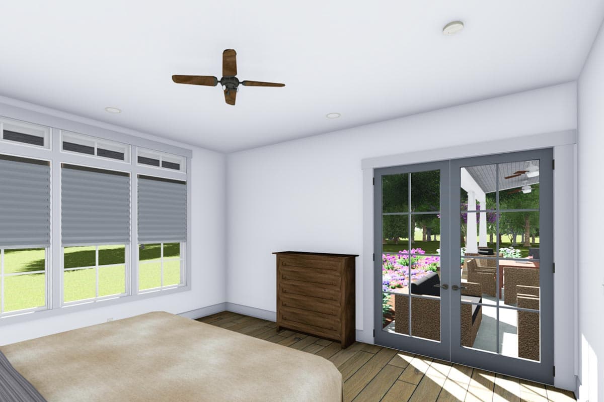 Plan 64469SC: Rugged Modern Farmhouse with Bonus Room - Image #10 - Country, Craftsman, Farmhouse, Hill Country, Modern Farmhouse, Mountain, Ranch, Rustic