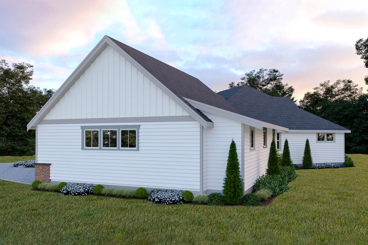 Plan 280031JWD: Dreamy 3-Bed Country House Plan with a Bonus Room Above 3-Car Garage - Image #9 - Country, Craftsman, Farmhouse, New American, Northwest