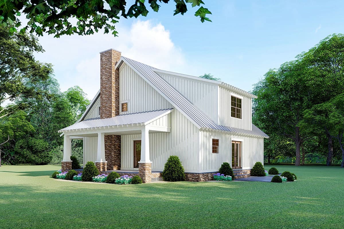 Plan 70620MK: 3-Bed Country Cottage with Optional Garage and Breezeway - 1957 Sq Ft - Image #4 - Cottage, Country, Craftsman, Mountain