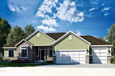 Traditional House Plan with Optional Finished  Lower Level