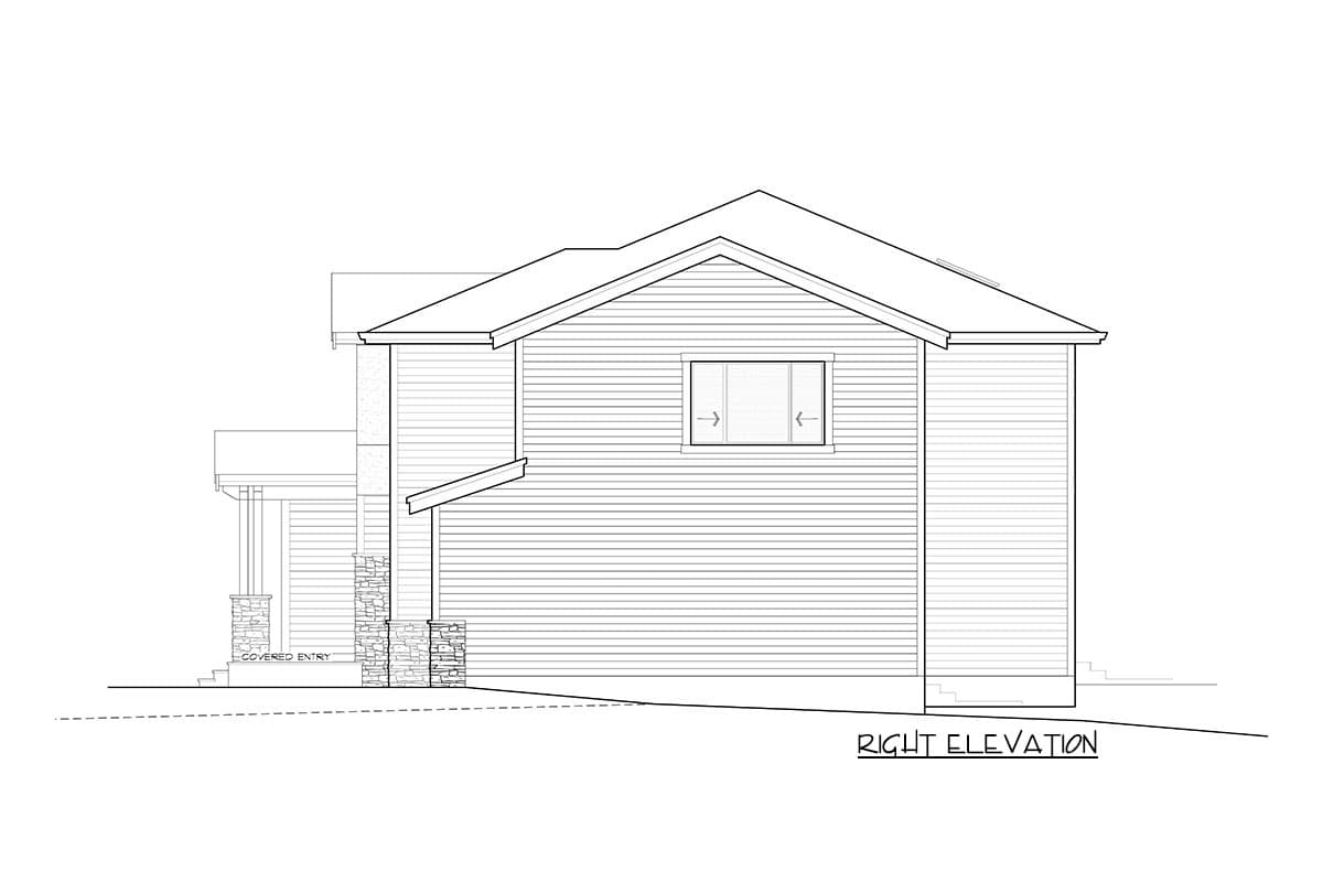 Plan 666046RAF: Delightful Two-Story Northwest House Plan with Second-Level Master - Image #8 - Contemporary, New American, Northwest
