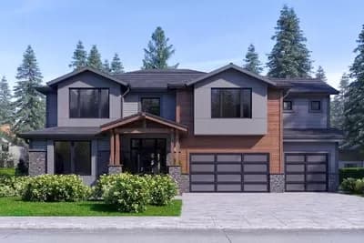 Delightful Two-Story Northwest House Plan with Second-Level Master