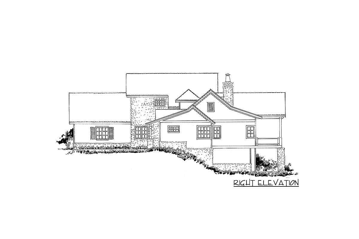 Plan 12960KN: Delightful Country House Plan with Alternate Front-Facing Garage Layout - Image #6 - Country, Hill Country, Mountain, Ranch, Rustic