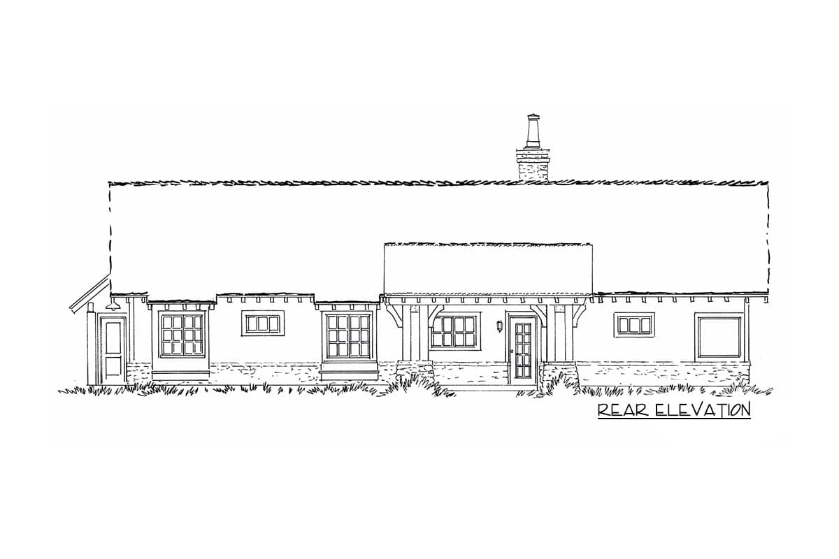 Plan 12961KN: One-Level Country House Plan with Split Beds - Image #7 - Country, Mountain, New American, Ranch, Rustic