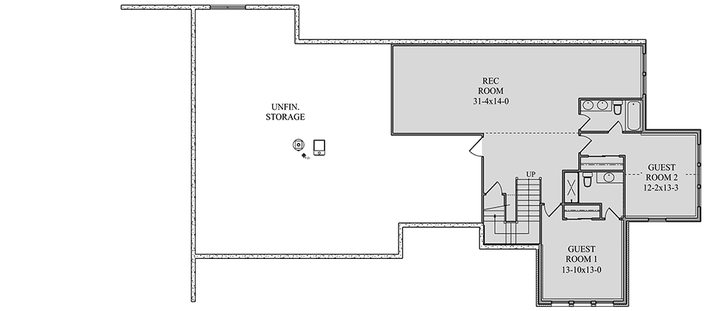 Plan 95060RW: Luxurious One-Level House Plan with Large Covered Patio and Outdoor Kitchen - Floor Plan - Optional Lower Level - Contemporary, Craftsman, Mountain, Ranch, Rustic