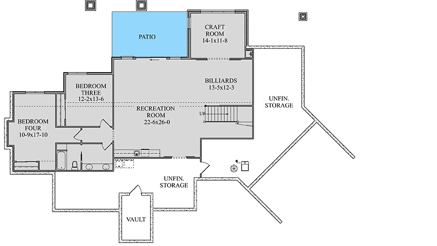 Plan 95062RW: Intricate Mountain Home Plan with Optional Lower Level - Floor Plan - Optional Lower Level - Craftsman, Mountain, Rustic