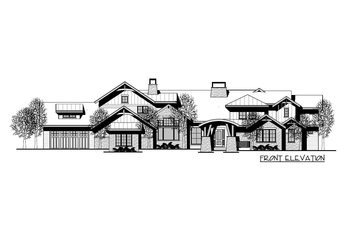 Plan 95063RW: 4-Bed Mountain Home Plan with First-Floor Master - 4917 Sq Ft - Image #18 - Contemporary, Craftsman, Mountain, New American, Northwest, Rustic