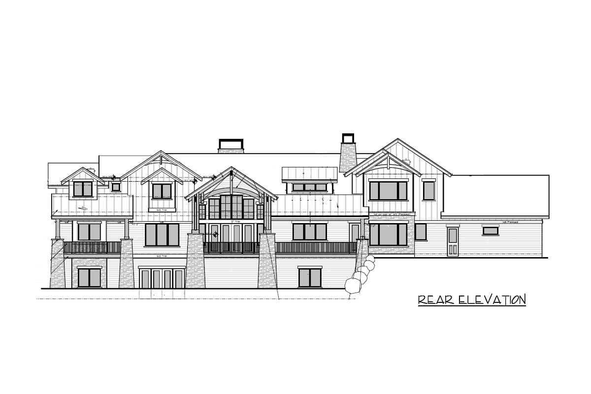 Plan 95063RW: 4-Bed Mountain Home Plan with First-Floor Master - 4917 Sq Ft - Image #20 - Contemporary, Craftsman, Mountain, New American, Northwest, Rustic