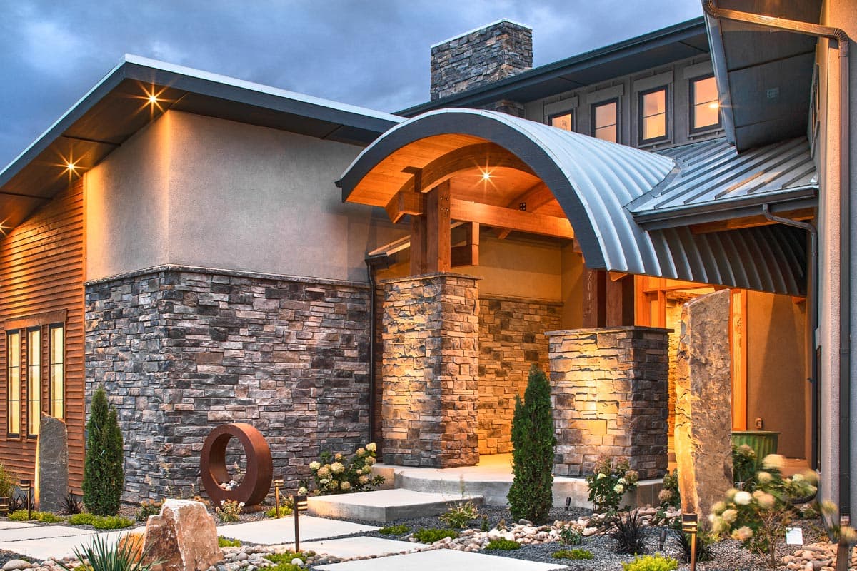 Plan 95064RW: Contemporary Two-Story Home Plan with First-Floor Master - Image #5 - Contemporary, Craftsman, Mountain, Rustic