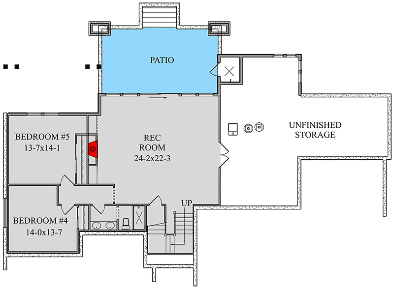 Plan 95065RW: Gorgeous Two-Story New American House Plan with Optional Lower Level - Floor Plan - Optional Lower Level - Craftsman, Mountain, Rustic