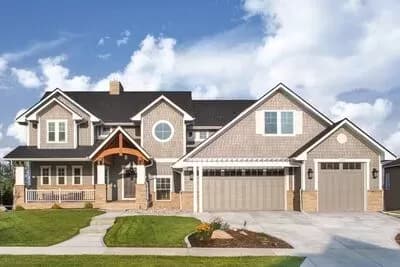 Gorgeous Two-Story New American House Plan with Optional Lower Level