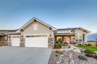 3-Bed New American Home Plan with Optional Lower Level