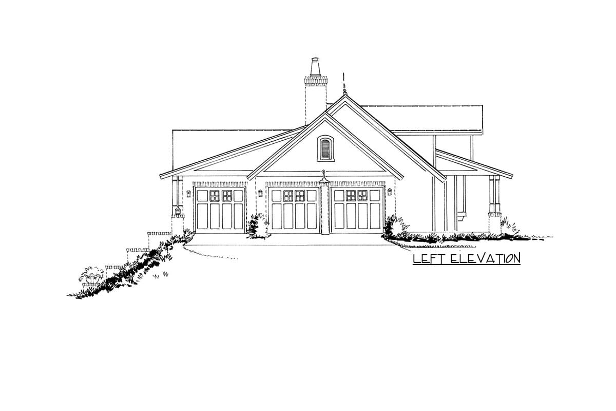Plan 12962KN: Stunning 3-Bed Home Plan with Dramatic Rear Elevation - Image #6 - Country, Farmhouse, Mountain, Ranch, Rustic, Vacation
