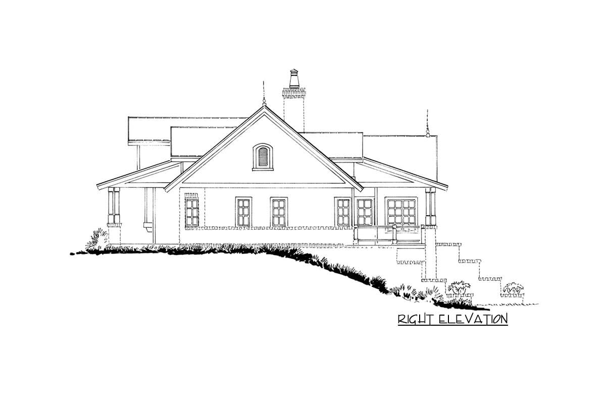 Plan 12962KN: Stunning 3-Bed Home Plan with Dramatic Rear Elevation - Image #8 - Country, Farmhouse, Mountain, Ranch, Rustic, Vacation