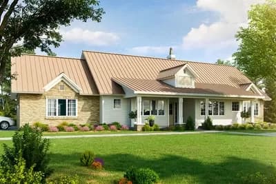 Stunning 3-Bed Home Plan with Dramatic Rear Elevation