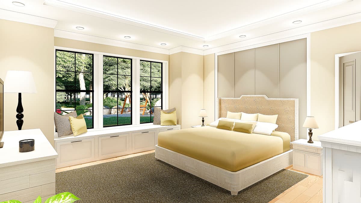 Plan 62149V: 3-Bed Modern Country Home Plan with Split Beds - Image #10 - Country, Farmhouse, Modern Farmhouse, Southern