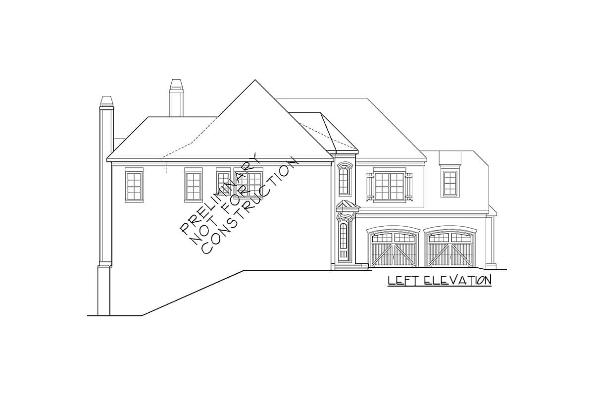Plan 710160BTZ: 2-Story House Plan with Grand Turret Entry - Image #5 - Southern, Traditional