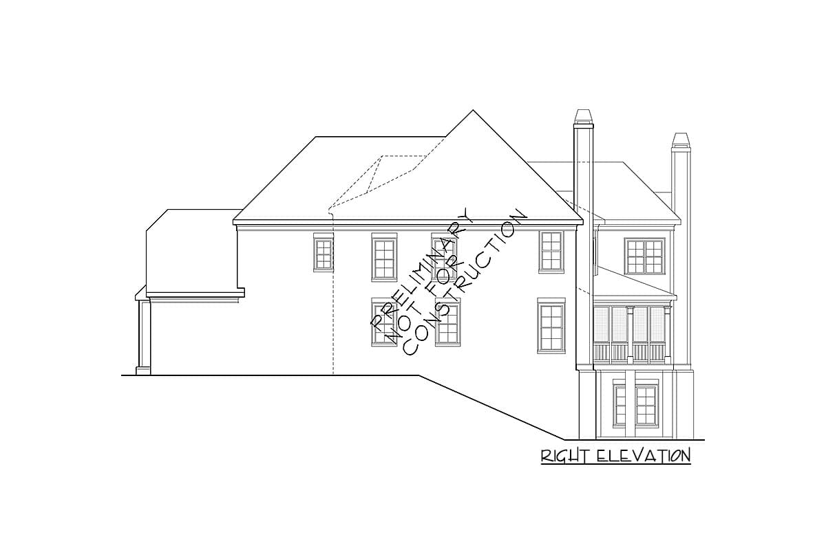 Plan 710160BTZ: 2-Story House Plan with Grand Turret Entry - Image #6 - Southern, Traditional