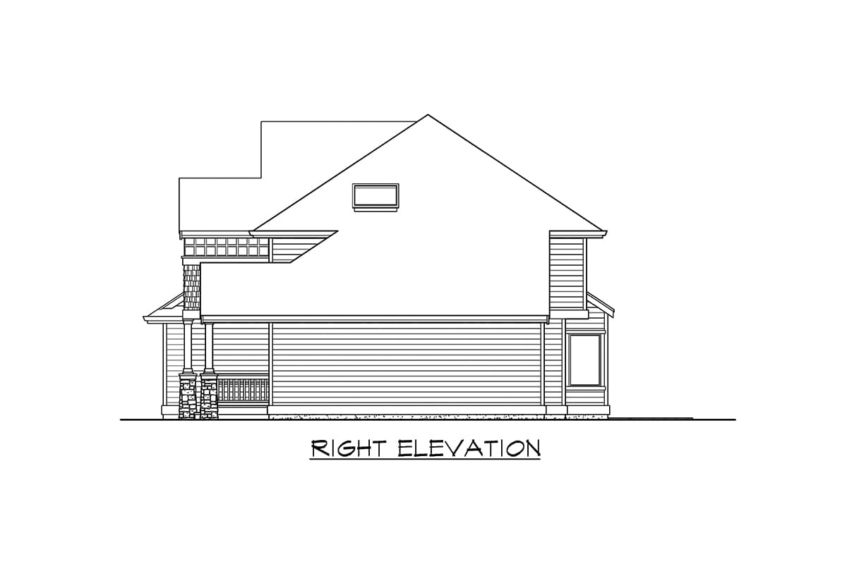 Plan 23804JD: Timeless 3-Bed House Plan with Second-Level Master - Image #6 - New American, Northwest, Traditional