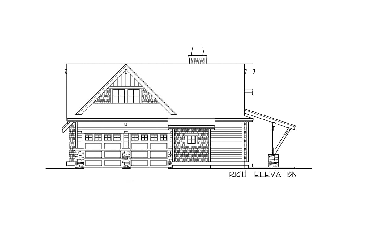 Plan 23805JD: Spectacular Mountain House Plan with Upstairs Bunk Room - Image #26 - Craftsman, Mountain, Northwest