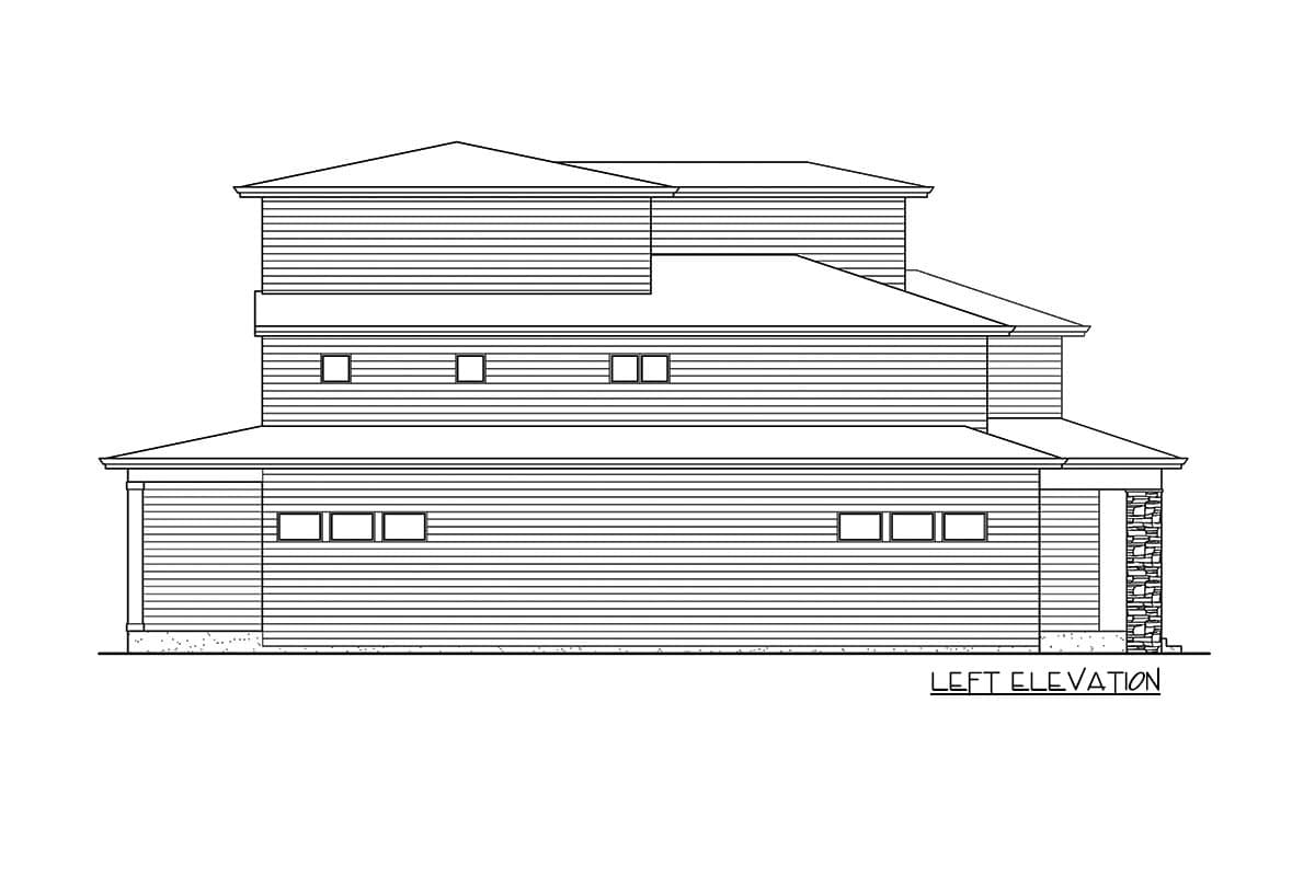 Plan 23807JD: Contemporary House Plan with with Third-Level Bonus Room - Image #26 - Contemporary, Modern, Northwest, Prairie