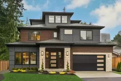 Contemporary House Plan with with Third-Level Bonus Room