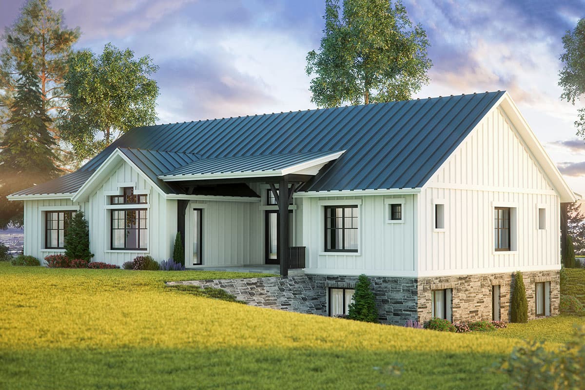 Plan 95070RW: New American Modern Farmhouse Plan with Optional Finished Lower Level - Image #4 - Cottage, Country, Farmhouse, Modern Farmhouse, Mountain, New American, Northwest, Ranch, Rustic