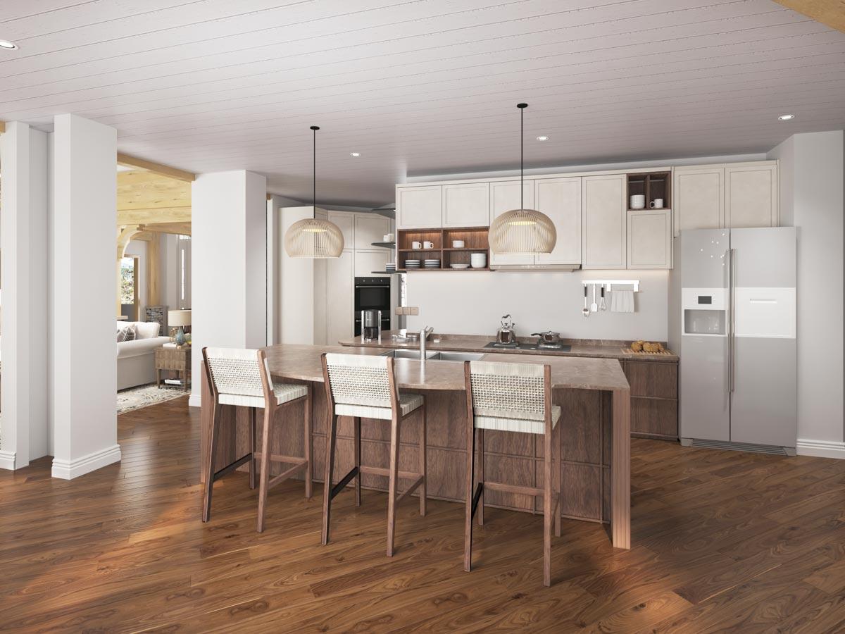 Plan 25664GE: Angled Craftsman House Plan with Upstairs Expansion Possibilities - Image #4 - Craftsman, Mountain