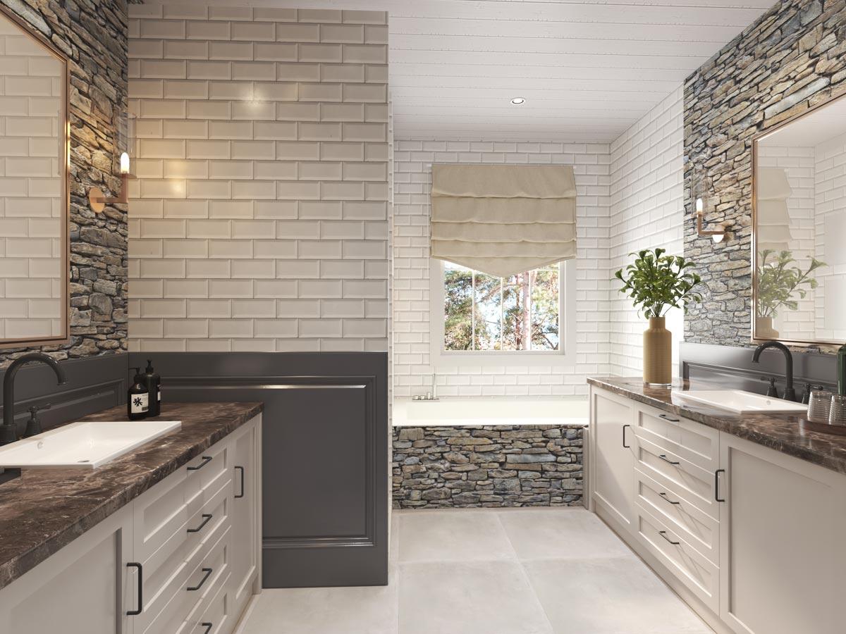 Plan 25664GE: Angled Craftsman House Plan with Upstairs Expansion Possibilities - Image #8 - Craftsman, Mountain