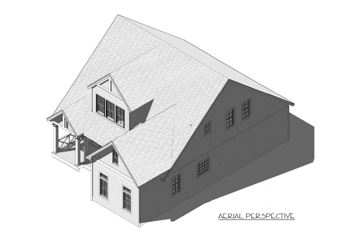Plan 46383LA: 3-Bed New American House Plan with Main-Floor Master - Image #6 - Country, New American, Southern, Traditional