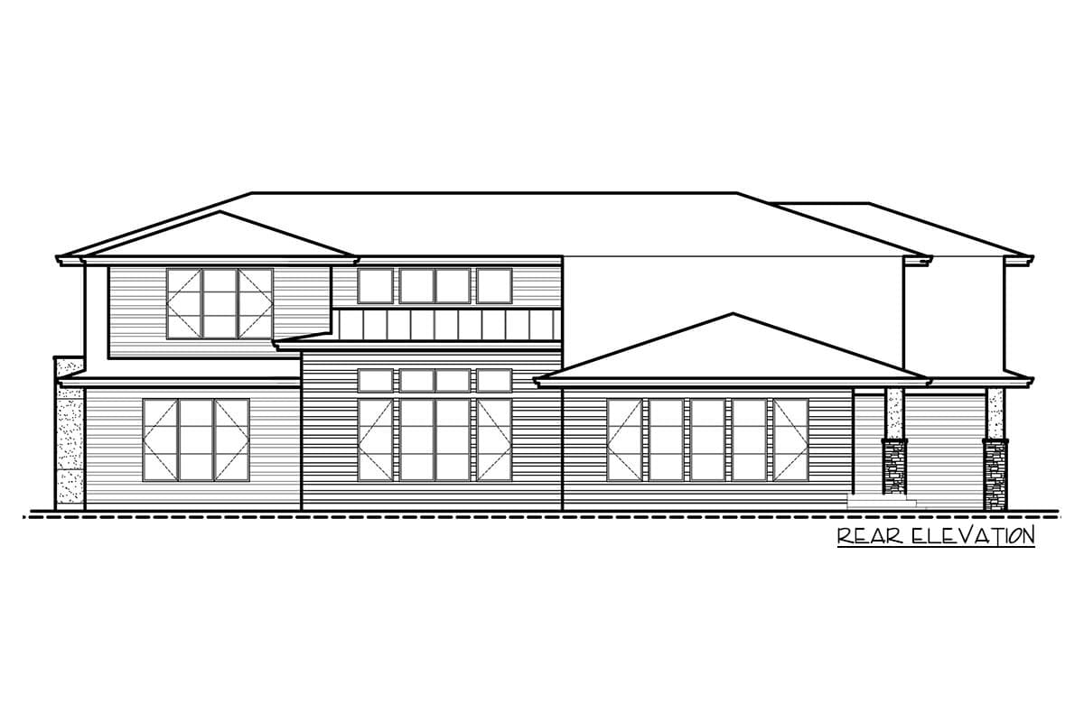 Plan 666048RAF: Two-Story Contemporary Home Plan with 2 Master Suites - Image #7 - Contemporary, Modern, Northwest, Prairie