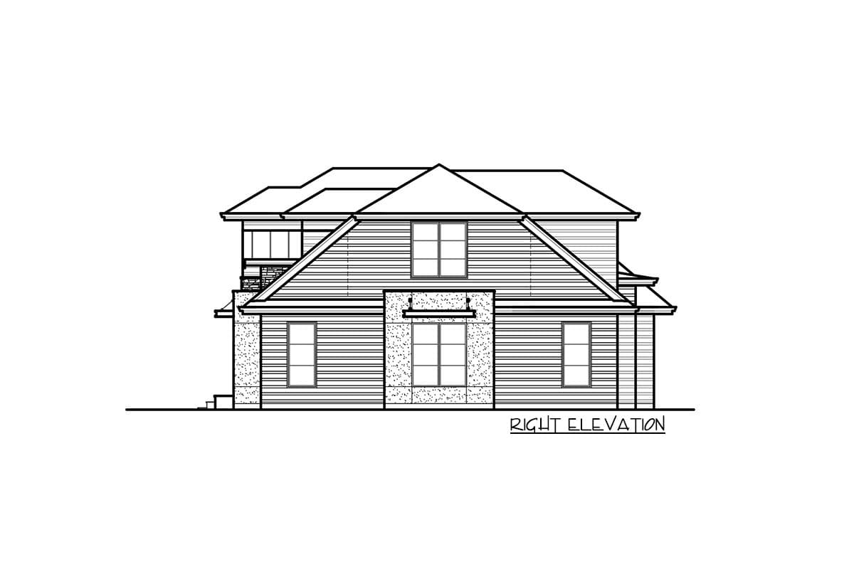 Plan 666048RAF: Two-Story Contemporary Home Plan with 2 Master Suites - Image #8 - Contemporary, Modern, Northwest, Prairie