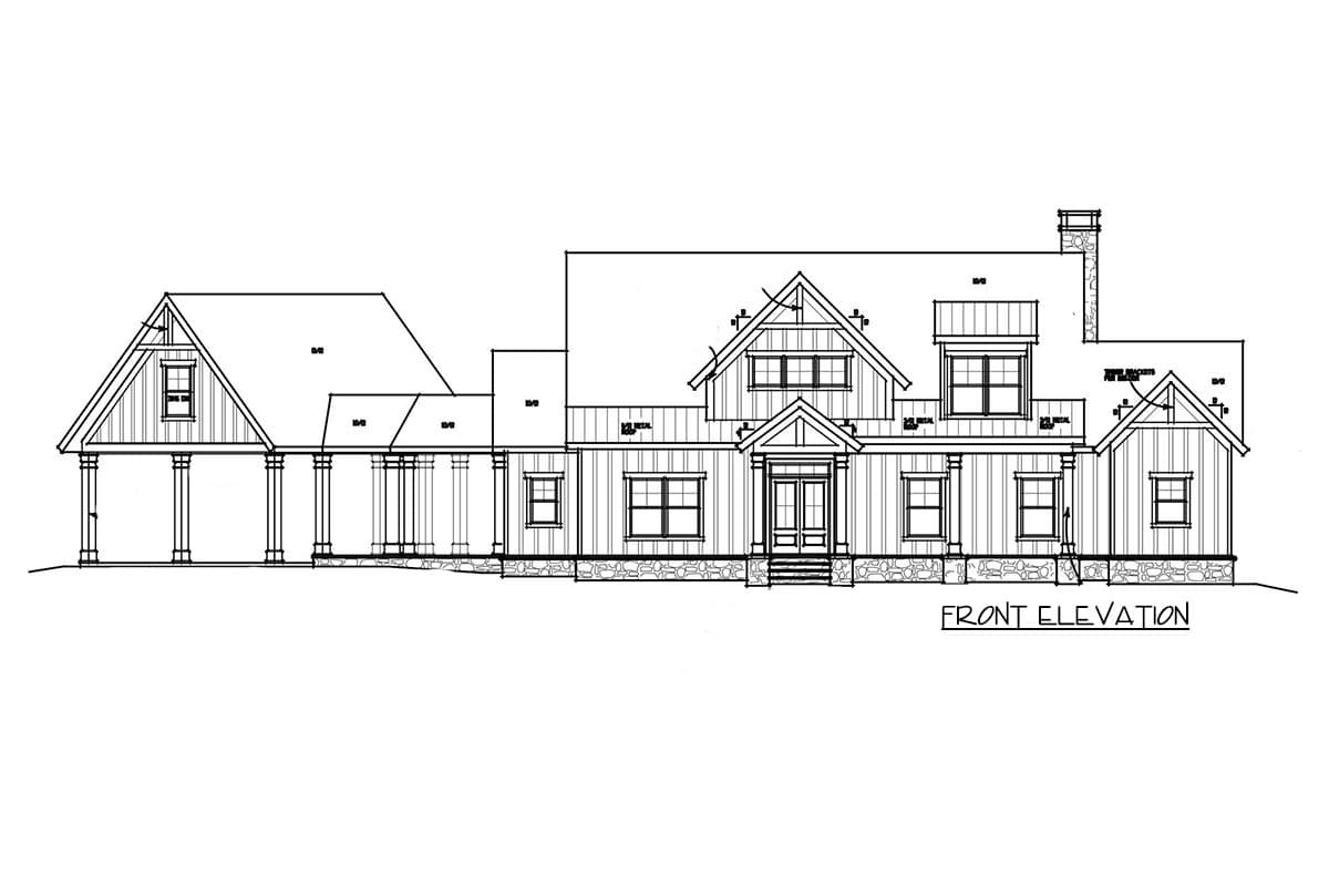 Plan 92384MX: 2900 Square Foot Modern Farmhouse Plan with Carport and Lower Level Expansion - Image #14 - Country, Craftsman, Farmhouse, Modern Farmhouse, New American, Southern, Traditional