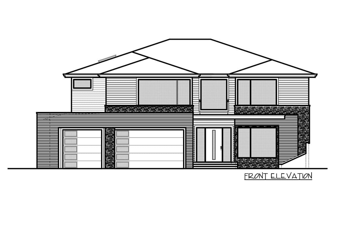 Plan 666050RAF: Sprawling Contemporary House Plan with Ample Outdoor Space - Image #5 - Contemporary, Modern, Northwest, Prairie
