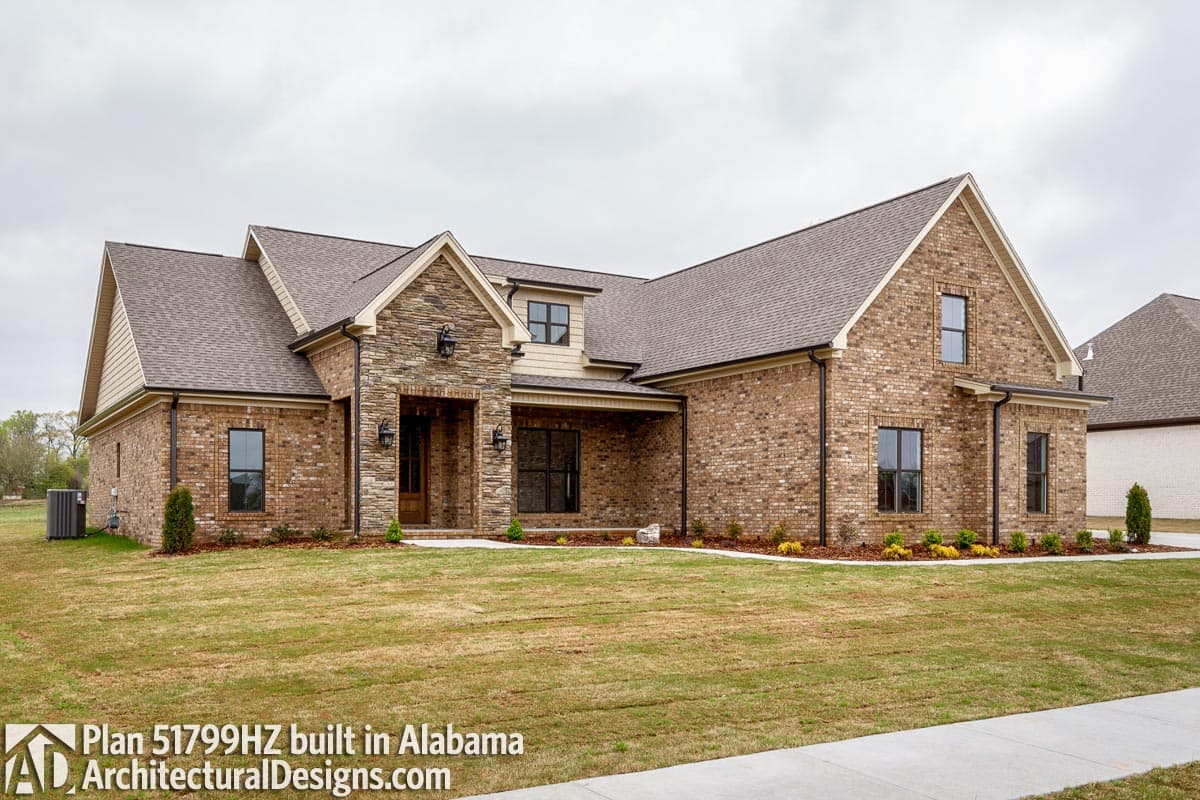 Plan 51799HZ: New American House Plan with Classic Painted Brick Exterior - 2165 Sq Ft - Image #10 - Country, Farmhouse, Southern, Traditional