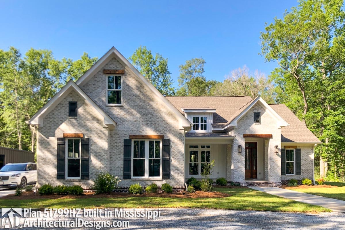 Plan 51799HZ: New American House Plan with Classic Painted Brick Exterior - 2165 Sq Ft - Image #8 - Country, Farmhouse, Southern, Traditional