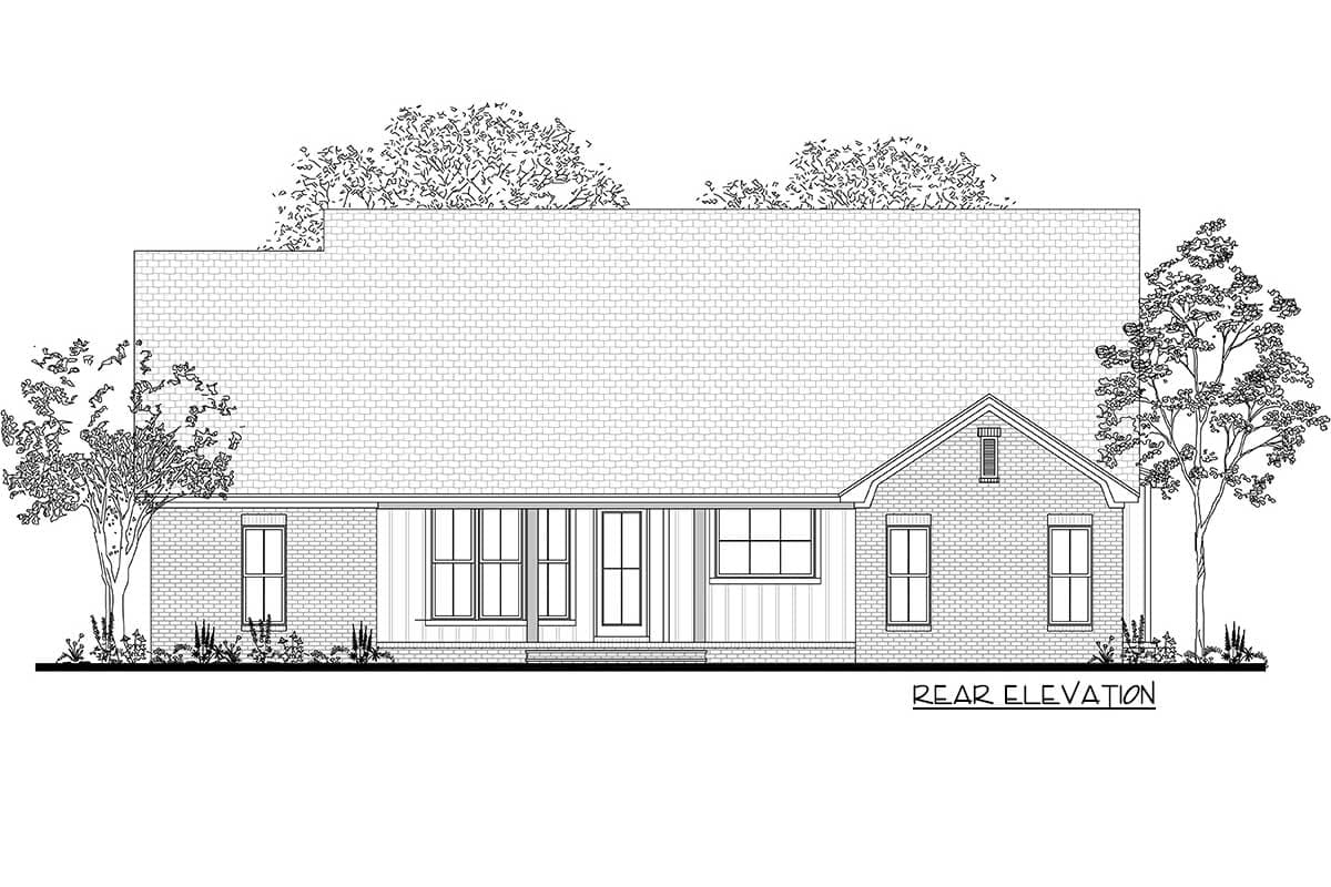 Plan 51799HZ: New American House Plan with Classic Painted Brick Exterior - 2165 Sq Ft - Image #13 - Country, Farmhouse, Southern, Traditional