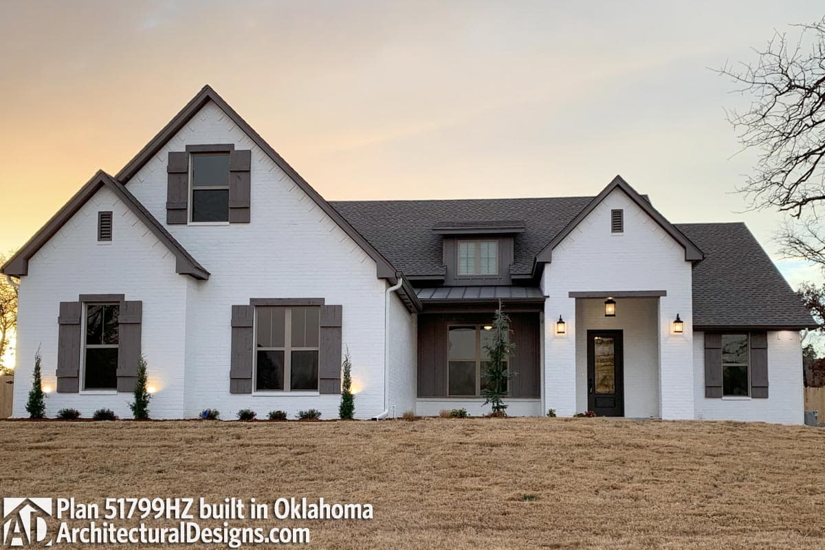 Plan 51799HZ: New American House Plan with Classic Painted Brick Exterior - 2165 Sq Ft - Image #6 - Country, Farmhouse, Southern, Traditional