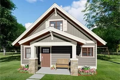 Adorable Craftsman House Plan with Loft